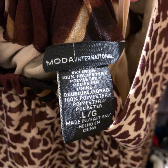 Vintage 1990s Animal Print Maxi Halter Dress - Picture 8 of 10